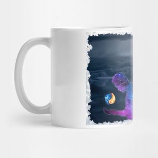 Angel Demon with Ice and Fire Magic Mug